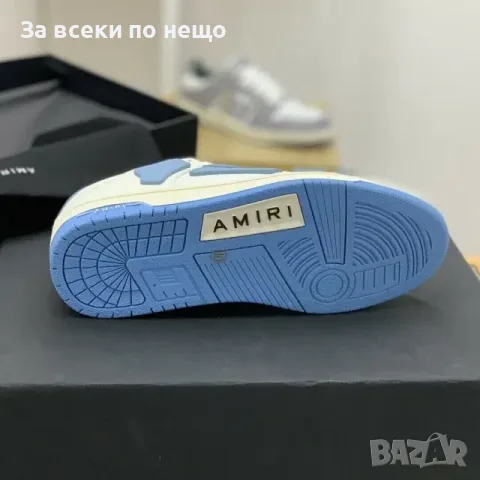Amiri Skel Top Low Sneakers "White/Light Blue" Унисекс👟Дамски Маратонки👟Мъжки Маратонки Код ch14, снимка 5 - Маратонки - 55412777