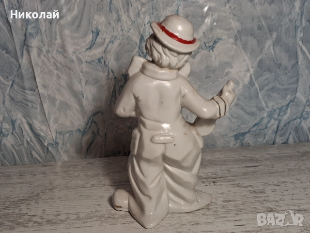 Стара Порцеланова Фигура Клоун със Забележки, снимка 8 - Антикварни и старинни предмети - 54752966