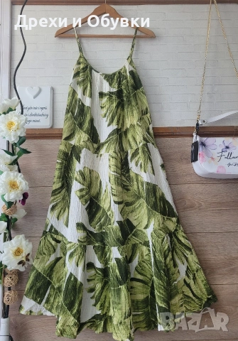   Лятна рокля муселинова памучна материя H&M 