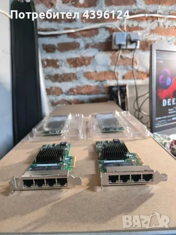 Мрежова сърварна карта Intel Ethernet server adapter X540-T2 И I350 - T4 V2, снимка 7 - Други - 55314335
