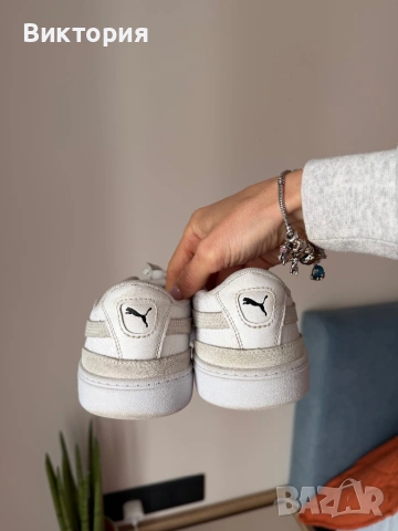 Бели Обувки puma , снимка 2 - Маратонки - 54515018