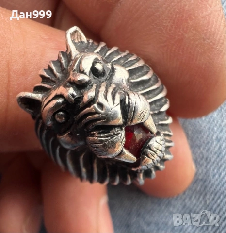 Уникален сребърен пръстен проба 925