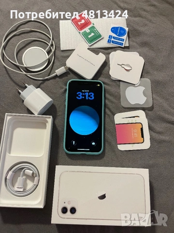 iPhone 11 white бял 81% батерия пълен комплект, снимка 10 - Apple iPhone - 54547915