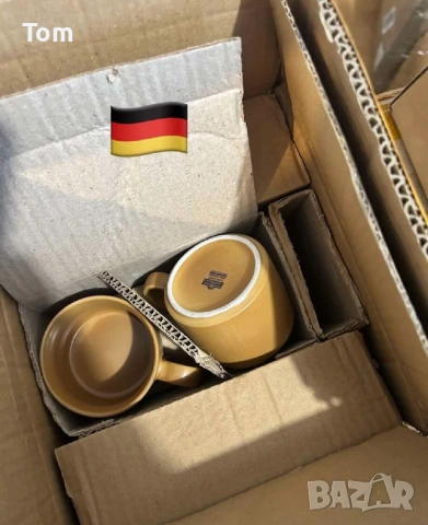 ‼️ 1 € ‼️за брой - немски порцеланови чаши с чинийка!  Нови! Внос Германия! Чаша с чинийка благороде