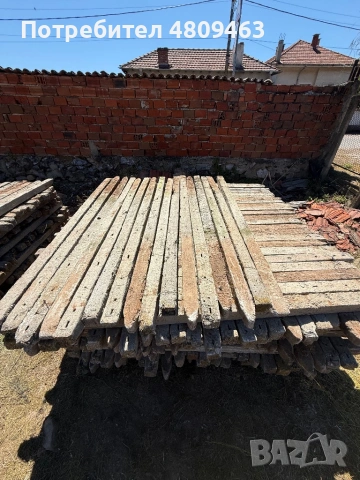 Циментови колове 8/8/2.30м, снимка 2 - Огради и мрежи - 54327894