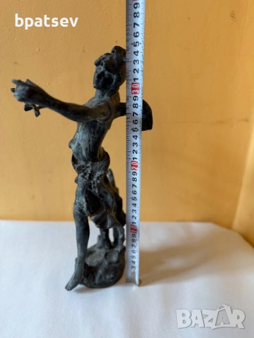 Стара бронзова фигура от 19 век, снимка 6 - Антикварни и старинни предмети - 54100537