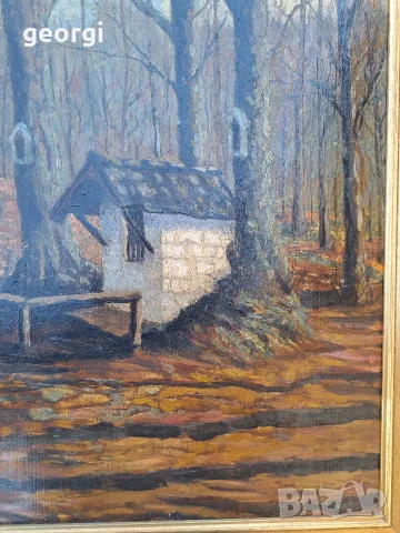 голяма авторска картина горски пейзаж , снимка 6 - Картини - 54017389