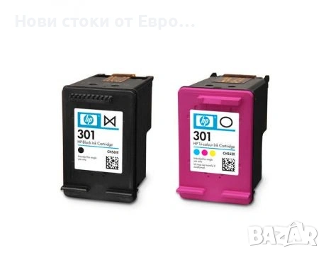 HP 301 2бр в пакет от 2 оригинални мастилени касети, снимка 2 - Консумативи за принтери - 54986916