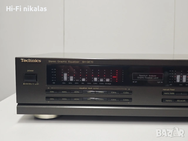 EQ стерео графичен еквалайзер ретро Hi-Fi TECHNICS SH-GE 70, снимка 2 - Ресийвъри, усилватели, смесителни пултове - 54791723