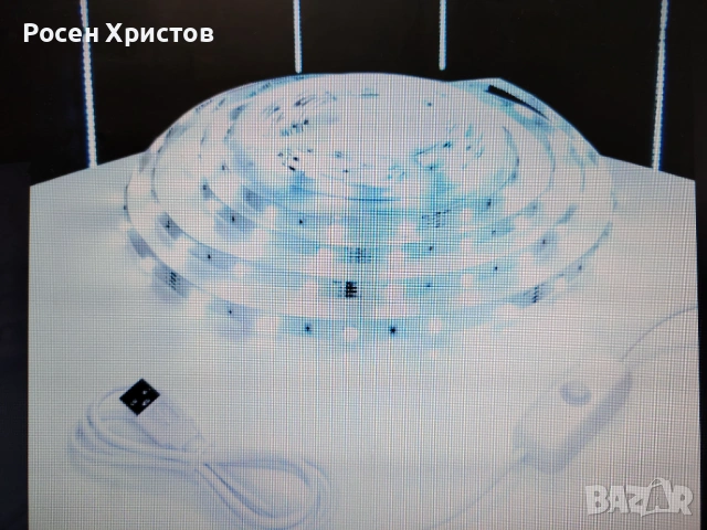 Вътрешна LED лента с бутон.