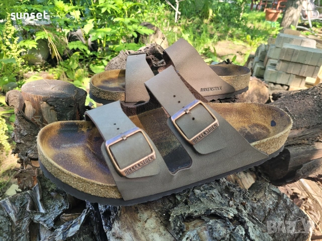 BIRKENSTOCK  Arizona мъжки кафяви чехли - 43/44 ( 164€ в интернет сайт)