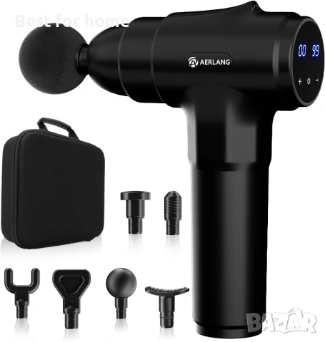 Масажен пистолет AERLANG, дълбокотъканен мускулен масаж на гърба за спортисти