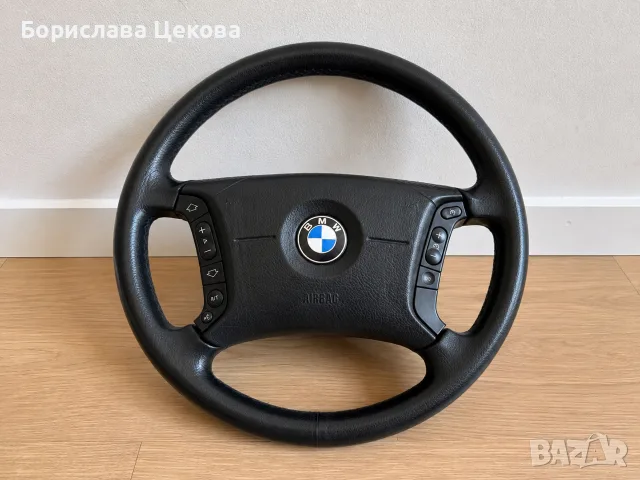 Оригинален BMW E46 кожен мултифункционален волан + Airbag