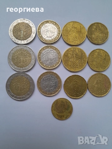 интересни евромонети франция 1999-2002, снимка 4 - Нумизматика и бонистика - 54066858