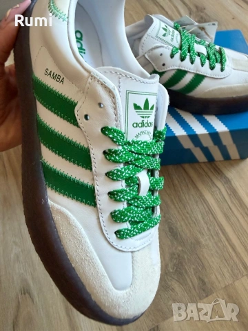  Оригинални нови кожени кецове Adidas Sambae ! 39,40 н, снимка 2 - Кецове - 54723206