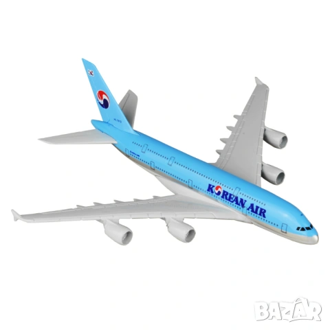 Еърбъс 380 самолет модел макет Korean Air метален A320 Южна Корея Азиатски пътнически класни превози, снимка 5 - Коли, камиони, мотори, писти - 54750314