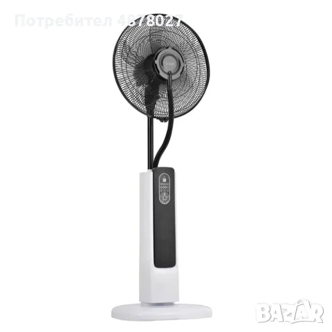 Вентилатор с водна мъгла 16'' , 75W, LED, дист. упр-е, снимка 5 - Вентилатори - 55651383
