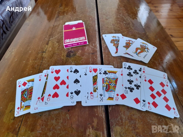 Стари карти за игра Club Playing Cards, снимка 3 - Други ценни предмети - 54443075