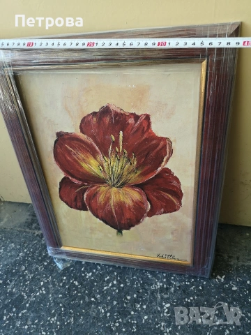 маслена картина върху фазер. , снимка 3 - Картини - 54300989