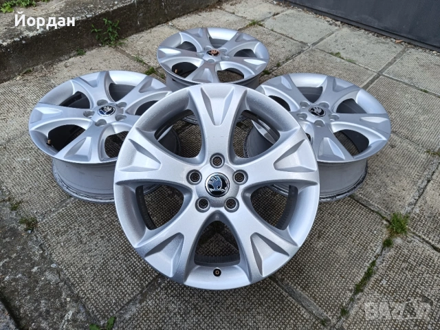ОРИГИНАЛНИ джанти 17 ' цола 5x112 57,1 SKODA OCTAVIA / ШКОДА Октавия, снимка 3 - Гуми и джанти - 54846441