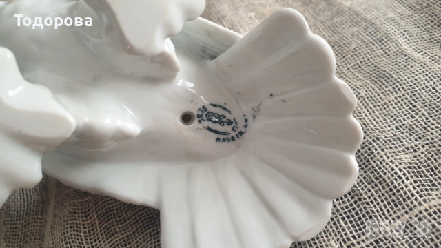 Порцеланова фигура на чифт гълъби, снимка 5 - Антикварни и старинни предмети - 54315989