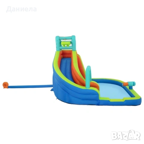 Голям надуваем воден парк с пързалка, басейн, стена за катерене и духалка – 365×320×270 см, снимка 13 - Басейни и аксесоари - 54974840