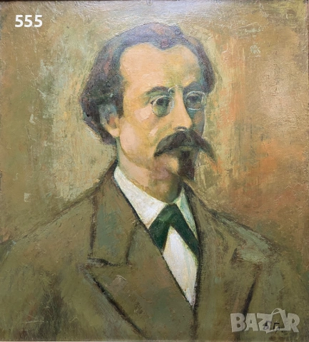 Масло на платно - портрет на Георги Кирков - проф.Бойчо Григоров (31.01.1916-1997), снимка 2 - Картини - 54592951