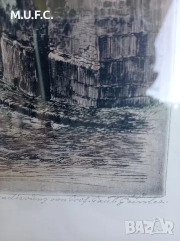 Уникална оригинал графика на Професор Пол Гейслер 1943, снимка 14 - Антикварни и старинни предмети - 55492057