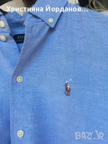 Дамска риза с къс ръкав от Polo Ralph Lauren с бродирано лого,ХС, снимка 8 - Ризи - 54326247
