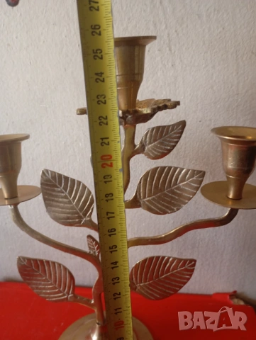 Винтидж свещник, снимка 2 - Други ценни предмети - 54287032