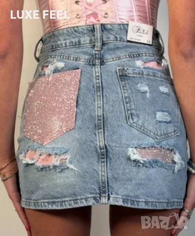 ✨Дамска Дънкова Пола ✨ XS, S, M, L 