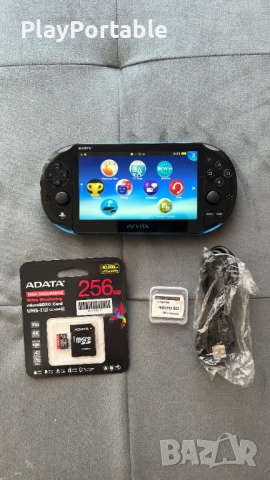 Modded Ps Vita 2000 Black/Blue 128GB/256GB with games, снимка 2 - PlayStation конзоли - 54436726
