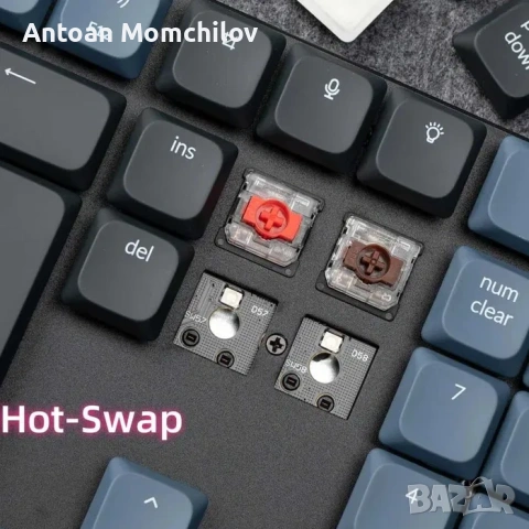 Механична клавиатура Keychron K5 Pro DE-ISO Brown, снимка 8 - Клавиатури и мишки - 54824013