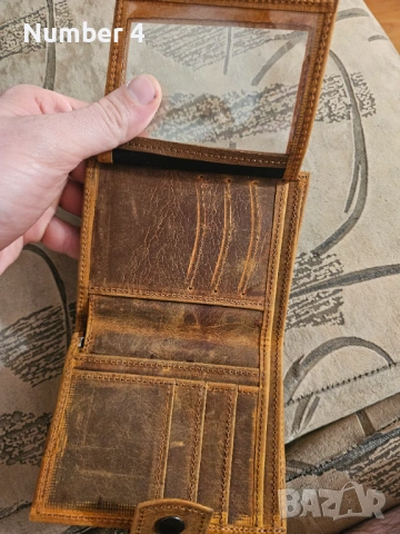 Портмоне естествена кожа, снимка 2 - Портфейли, портмонета - 54003504