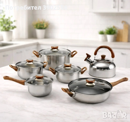 Комплект за готвене , снимка 3 - Съдове за готвене - 55064486