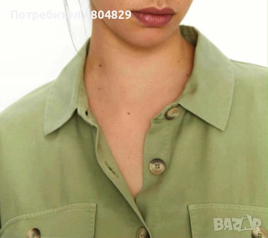 🌟 НОВА с етикет: Страхотна къса рокля-риза ZARA , снимка 4 - Рокли - 54652683