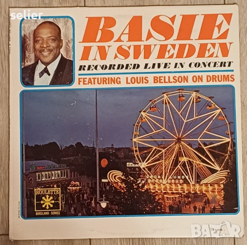 Count Basie & His Orchestra Featuring Louis Bellson ‎– Basie In Sweden Издание 🇺🇸 USA 1963г - Първ