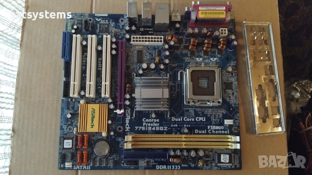Дънна платка ASRock 775i945GZ Socket 775 CPU+FAN+RAM, снимка 4 - Дънни платки - 54001643
