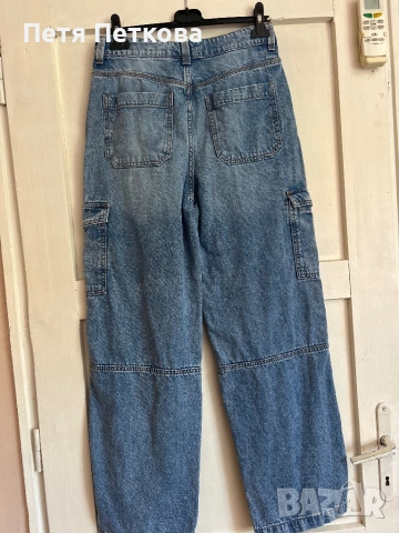 Дамски карго дънки H&M DIVIDED - размер 36, снимка 3 - Дънки - 54808244