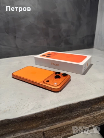 КАТО НОВ Iphone 17 Pro Orange 256 GB, 100% battery, снимка 2 - Apple iPhone - 54381853