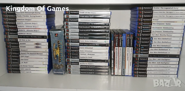 Лот от 664 Игри за PS1/PS2/PS3/PS4/PS5/Nintendo Switch/PS2 FAT Конзола с Кутия/3бр Мемори Карти