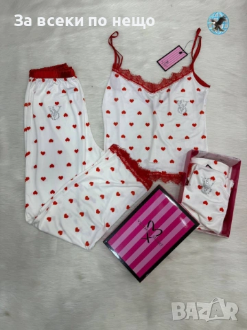 Victoria’s Secret Детска Лятна Пижама - Горнище Потник И Дълго Долнище Код SK1284, снимка 3 - Пижами - 54286020