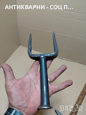 Комплект Соц Стари Чук С Наковалня За Клепане На Коси 1.100кг. НОМЕР 1361., снимка 7 - Антикварни и старинни предмети - 54457497