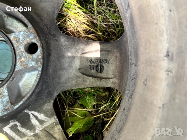  Продавам алуминиеви джанти Mitsubishi 15 цола 4x114.3, снимка 7 - Гуми и джанти - 54675240