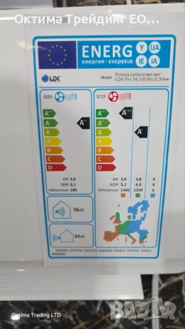 климатик LDK PRO 18 100 BTU, Мощност 5,3 kW, Клас A++, Инверторен, Самопочистващ се, Sleep, Eco, Тай, снимка 6 - Климатици - 54725434