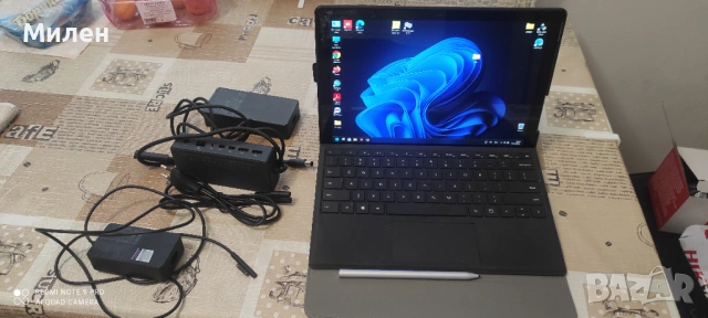 Microsoft Surface Pro 6, i5-8350U, 8Gb RAM, 256 SSD пълен комплект