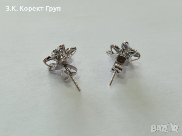 Дамски златни обеци 18К 750 / 4,51гр., снимка 7 - Обеци - 54581945