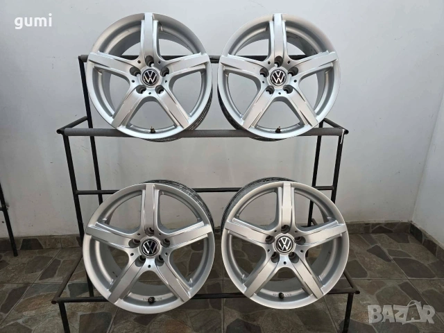 4бр 16ски джанти за VW 5х112мм A161474, снимка 5 - Гуми и джанти - 55021109