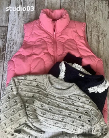 Грейка момиче Reserved, ръкавели Zara, жилетка LC Waikiki 158 см
