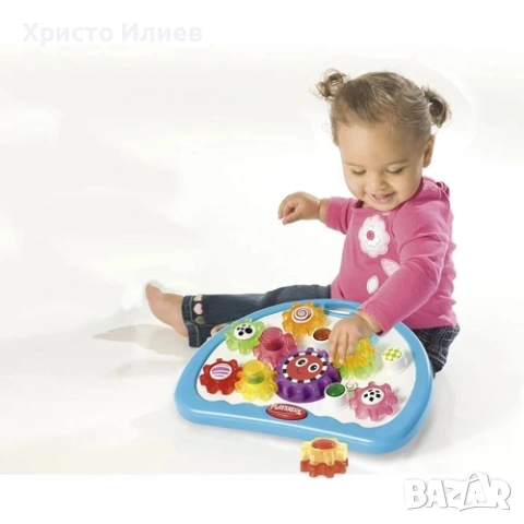 Детска музикална играчка Playschool Завърти колелата Играчка със зъбни колела Hasbro , снимка 6 - Образователни игри - 55143368